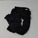 Gothic Black Pants Grunge Bottoms High Waisted Boho Hippie (Medium, Alt Flared Pants for Women Black Mesh Sheer)