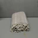 Linen Embroidery Striped Farmhouse Curtains for Living Room and Bedroom - Light Filtering Tassel Boho Drapes 2 Panels Set - Rod Pocket (52" W x 96" L, Khaki)