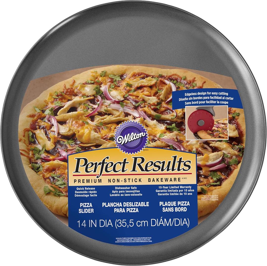 Wilton Perfect Results Premium Non-Stick Pizza Pan, 14 Inch