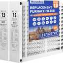 2 Pack 16x25x5 Furnace Filter Replacement Compatible with Lennox X6670 HCF16, MERV 13, Pleated HVAC, Foldable Design Easy Installation