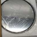 Itrue Round Metal Wall Mirror, 12 Inch, Black Frame Bathroom Mirror