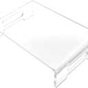 12 Inch Acrylic Laptop Stand, Acrylic Monitor Stand Transparent Multifunctional Monitor Stand, Acrylic Computer Riser Laptop Desk Stand for Home Office