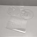 Clear Rotating Makeup Organizer for Vanity,Adjustable Skincare Organizer Countertop,Cosmetic Display Cases for Beauty,Skin Care,Spinning Makeup Stand,Make up Storage Organizer and Perfume organizer