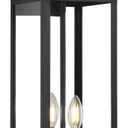 tewei 1 Pack Large Size Outdoor Wall Lights Exterior Wall Light Fixture, 22 Inch Matte Black Porch Light Waterproof Outdoor Lights for House with Clear Glass Shade, Exterior Wall Sconces for Garage