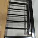 Narrow Baby Gates for Stairs Doorways Auto Close Tension Black Metal Child Pet Safety Gates with Pressure Mount 24-29 Inch Wide