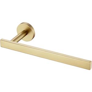 Hand Towel Rings Bathroom Towel Holder Modern Small Bath Towel Bars Stainless Steel Wall Mounted Brushed Gold AN3001GD