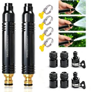 2 x 12 Pcs High Pressure Hose Nozzle, Metal Heavy Duty Adjustable Twist Hose Nozzle, Home High Pressure Car Wash Water Gun, Pressure Power Washer Lance Wand for Garden Hose & Outdoor Cleaning