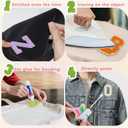 Goprety 142pcs Chenille Letter Patches Self Adhesive Stickers Chenille Patches Fluffy Stickers for Clothing Patches Backpacks Bags Holiday Parties Graduation Decorations