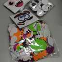 Max Fun 332 PCS Halloween Crafts for Kids, Halloween Activities Foam Pumpkins for Crafts Stickers Gift Kits, DIY Art and Craft Set for Holiday Classroom Decorations Party Favors Supplies