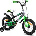JOYSTAR New Berry Kids Bike for Boys and Girls Ages 3-12 Years Old, 12 14 16 Inch Kids Bicycles with Training Wheels, 20 Inch Bike with Kickstand, Multiple Colors (Green)