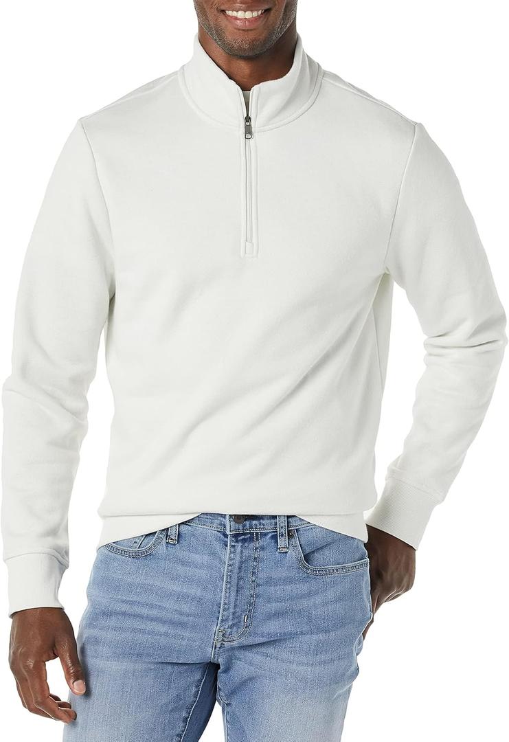 Amazon Essentials Men's Long-Sleeve Quarter-Zip Pullover Fleece Sweatshirt