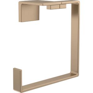 Delta Hand Towel Holder | Square Champagne Bronze Ring for Hanging Towels in Kitchen, Bathroom | Vero Accessories