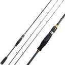 Sougayilang Spinning Fishing Rod, Durable Lightweight Graphite Spinning Rod, Sensitive Tournament Quality Spinning Fishing Rod One Piece & Two Pieces Spinning Rods(2pieces-Spinning Rod-1.98m/ 6.49ft)