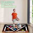 Soccer Training Mat for Indoor Use - Agility Equipment for 4-16, Improve Speed and Coordination - Anti-Slip/Silent Footstep Mat With Video and Dynamic Manuals