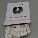 GFU Nursing Pillow Cover for Boys and Girls, Breastfeeding Pillow Case for Newborn, Soft Baby Breastfeeding Pillow Slipcover Colourful Bow & Flowers, Stretchy Feeding Cover (Cover Only)