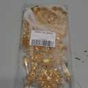 18pcs Crystal Christmas Ornaments for Christmas Tree Decorations-Champagne Hanging Acrylic Snowflake and Icicle Ornaments with Drop Pendants for New Year Party Decorations Supplies