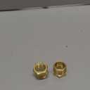 2pcs 3/4" NPT Male x 1/2" NPT Female Brass Reducer Hex Bushing Threaded Fitting Adapter by CX WONDERLAND