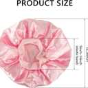 2-Pack F20 Headgear Replacement Compatible with AirFit/AirTouch F20 CPAP Mask Headband with 4 Clips+2Pcs Satin Covers Headgear Pads Satin Sleep Hat Cap for Most Headgear Strap Elasticity Hair Saver