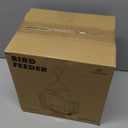 Kingsyard Bird Feeder for Outdoor Hanging, WPC Composite 3 in 1 Mixed Seeds Suet Feeder, Double Suet Cages Mesh Sunflower Bird Feeder, 3 LBS Large Capacity for Finch Cardinal Chickadee, White