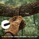 Therwen 4 Pcs 24" Heavy Duty Tree Hook 1/4" Steel Branch S Hook for Outdoor