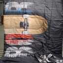 Skateboard Bedding Set Boys Teens Extreme Sport Comforter Set Kids Vintage Old School Skate Board Duvet Set Hippie Skater Quilt with 2 Pillowcase 3Pcs Bedding Full,Gray Boys (Multi 18)