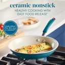 Rachael Ray Create Delicious Nonstick Cookware Pots and Pans Set, 11 Piece,