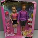 Barbie Fashionistas Set with 2 Fashion Dolls & 6 Accessories, Ken Roller-Skating Fashion Dolls, 65th Anniversary Collectible