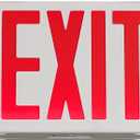 TANLUX Red Exit Sign with Emergency Lights with Remote Capabilities