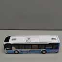 1/42 Diecast Bus Toys Cars, Metal City Bus Toy Vehicles with Light Up and Open-able Doors for Kids Boys Girls, 11.8"