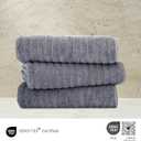Classic Turkish Towels CTT - Luxury Jumbo Bath Sheet 3 Piece, 100% Turkish Cotton, Absorbent & Ultra Comfy Bath Towel Sheets for Hotels & Spa | 40"x65" (Grey)