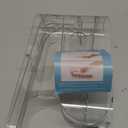 3-Tier Auto Rolling Fridge Egg Organizer, Space-Saving Egg Dispenser, Stainless Steel, Rectangular, Transparent