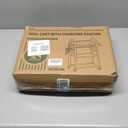 KAFAHOM Power Tool Organizer Cart with Charging Station,Garage Floor Rolling Storage on Wheels for Mechanic,Mobile 8 Drill Holder, Utility Cart with Battery Charging 8 Outlet Power Strip