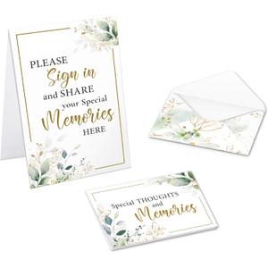 2 x Lillian Rose Memorial Guest Book Alternative with Condolence Cards and Envelopes