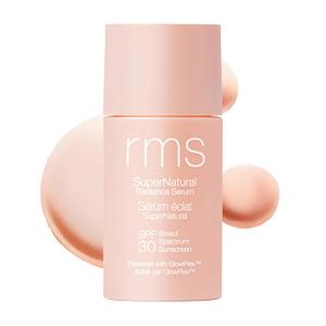 RMS Beauty SuperNatural Radiance Sunscreen SPF 30 - Tinted Sunscreen for Face, Tinted Mineral Sunscreen for Face Tinted SPF Skin Tint with SPF Makeup (Light Aura)