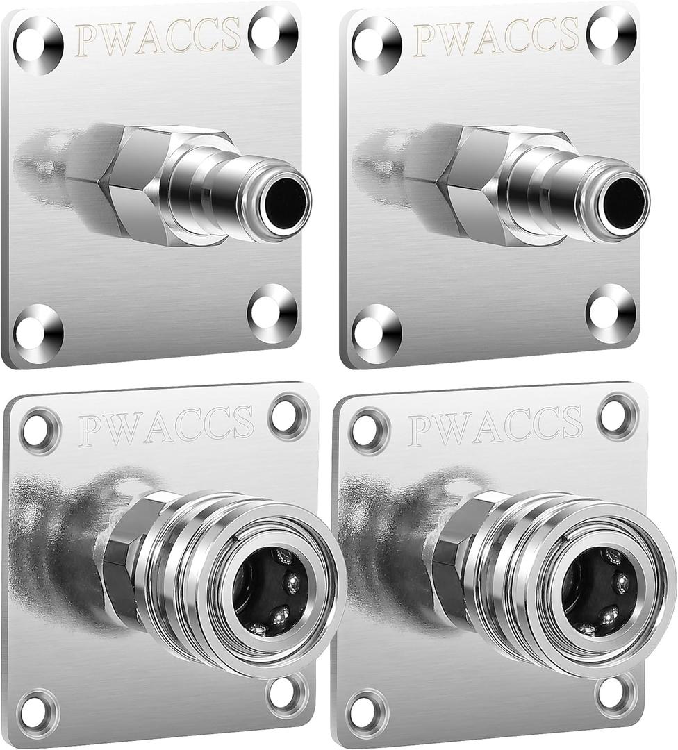 PWACCS Pressure Washer Gun Holder, Foam Cannon Holder, 1/4" Quick Connect Foam Cannon Wall Mount, Foam Gun Storage Rack Wall Mount Tool Holder for Organize and Store Power Washing Accessories, 4 Pack