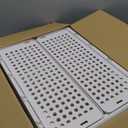 Pinkpum 8 Pack Closet Organizers and Storage Plastic Stackable Storage Bins, Foldable Drawer Shelf Storage Container for Wardrobe Kitchen Bathroom Dorm White