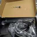 KIRKAS 12X Magnifying Glass with Light and Clamp, Extra-Long Arm Magnifying Lamp Overhead Knob for Workbench Craft Repair Sewing, LED Lighted Magnifier Real Glass Lens Stepless Dimming and Color