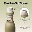 Owala FreeSip Twist Insulated Stainless Steel Water Bottle with Straw for Sports and Travel, BPA-Free, 24-oz, Off Road