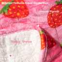 Aemicion Weighted Blanket Queen Size 20 Lbs 60x80 Inches,Ultra Soft Comfortable Fluffy Sherpa Weighted Blankets for Adults,Cute Pink Strawberry Heavy Blanket as Gift for Women,Machine Washable