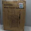boldworks Wine Suitcase for Airplanes 12 Bottle Wine Luggage for Airplane Travel with TSA Approved Lock and Removable Insert to Carry Liquor Black Color Case