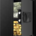 3.0 Cubic Feet Large Safes for Home Use Fire and Water proof, Digital Security Safe with Key and Combination, Home Safes Water and Fireproof for Firearm Medicine Money Valuables