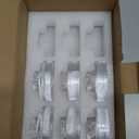 Okllen 9 Pack Glass Fermentation Glass Weights for Large Wide Mouth Mason Jars Easy Grip Handle, Dishwasher Safe