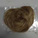 CJL HAIR 2PCs Small Cute Messy Bun Hair Piece for Thin Hair Women Mini Synthetic Curly Bun Scrunchies Updo Hairpieces Sand