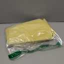 Solid Color Linen Blended Thin Dinner Cloth Napkins - Set of 12 (40 x 40 cm) - for Easter Events & Home Use (Yellow)