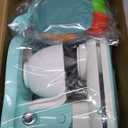 Shemira Play Kitchen Accessories, Play Kitchen Appliances Toy Set with Coffee Maker, Blender, Mixer, Toaster, Kids Kitchen Playset, Toys for 3 4 5 6 7 8 Year Old Girls, Birthday Gifts for Girls (Green)