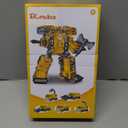 Transforming Robot Construction Vehicles Sets for Toddlers, 5 in 1 Magnetic Transforming Truck & Car Combiner - Easy DIY Assembly Educational STEM Gift for Kids 3-5 Year Old Boys Girls