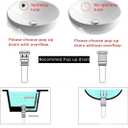 Homevacious 1 5/8" Bathroom Faucet Vessel Vanity Sink Pop Up Drain Assembly Stopper Without Overflow Copper Push & Seal