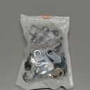 3 Pcs Cabinet Locks with Key, 1-1/2" Drawer Lock Keyed Alike Cam Lock, Cabinet Door Lock Mailbox Locks Replacement Secure File Drawer Tool Box RV Storage Door, Zinc Alloy (Silver)