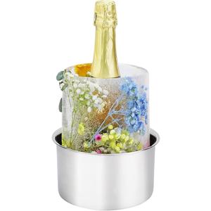 Ice Mold,Ice Bucket Mold, Ice Mold Wine Bottle Chiller,DIY Ice Bucket Mold for Wine Champagne and Cocktails,Ideal Gift for Special Parties Weddings Mother's Day Thanksgiving and Christmas