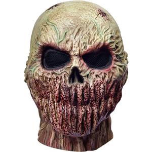 RAPGET Zombie Mask - Creepy Old Man Latex Full Head Mask for Halloween Party (Yellow)